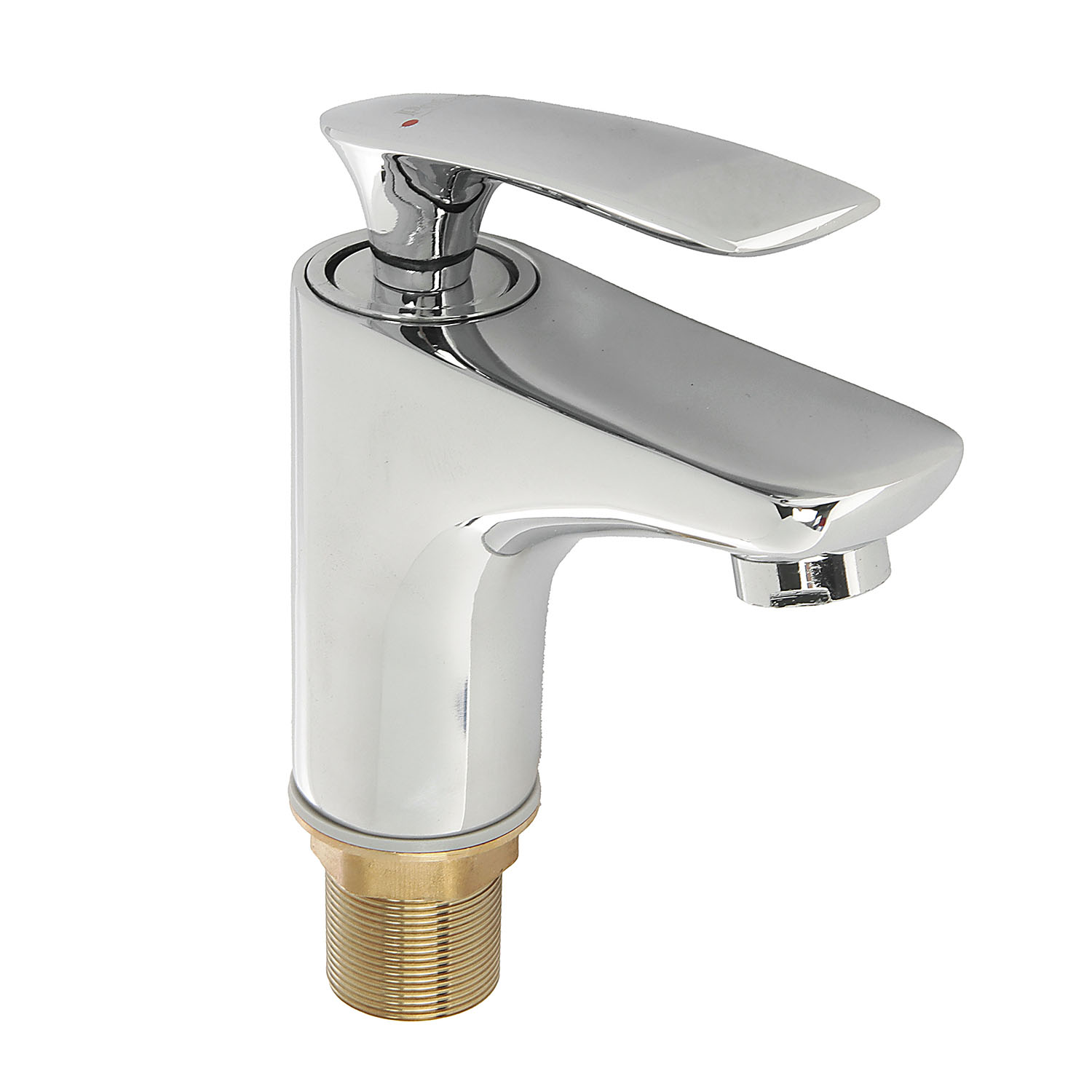 Смеситель для умывальника Potato P10234, короткий излив, рычажный