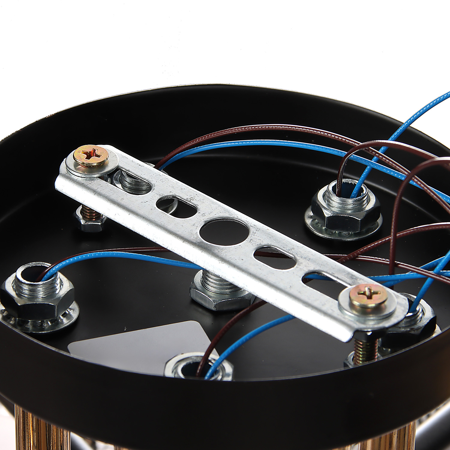 Люстра N6408/5 BK+FGD 5*40W E27 220V (d-600; h-230) VERNER LIGHTING *1