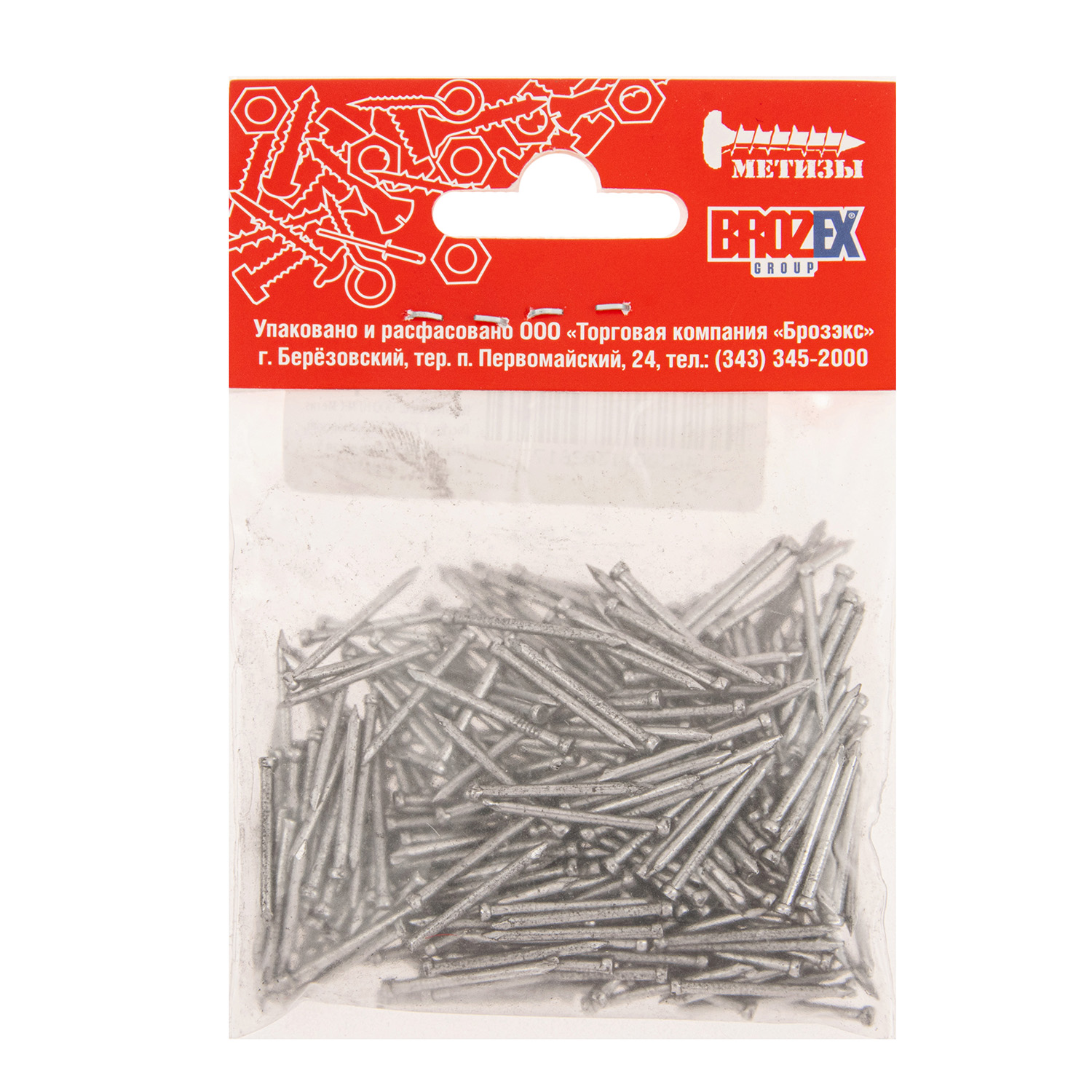 Гвозди финишные 1.6х20 мм BROZEX, 0.1 кг Гвозди финишные 1.6х20 мм BROZEX, 0.1 кг