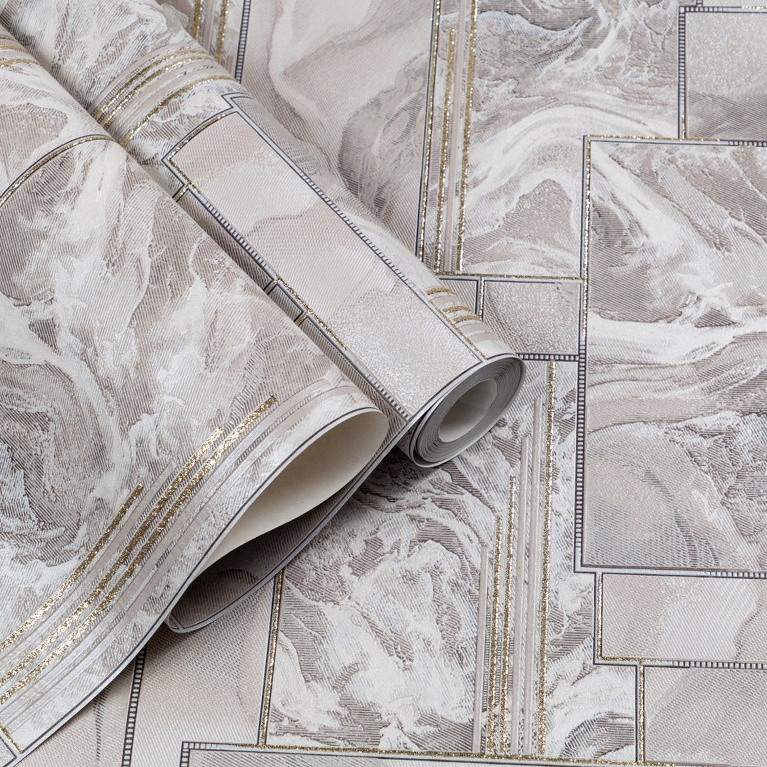 Обои винил "Палитра" PROTECT-MILISSMA (беж.) PL11062-22a 0,53*10м *1/16