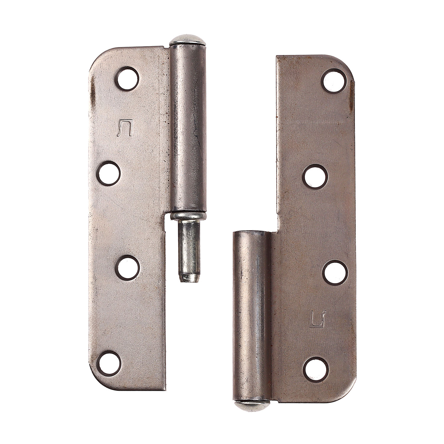 Петля накладная 130мм б/покрытия ЛЕВАЯ СКОБИС *40