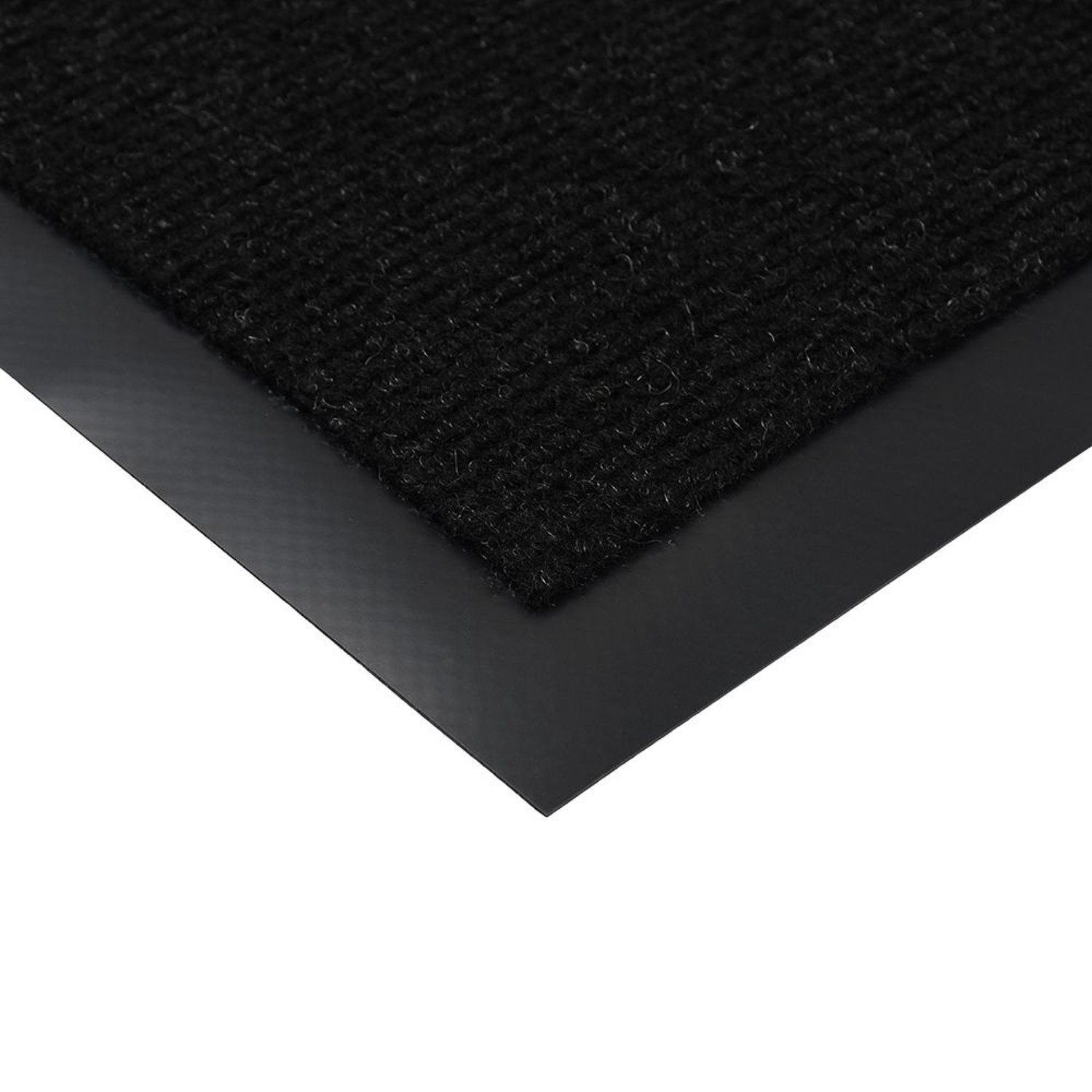 яяяКоврик 90*120 см влаговпитывающий, ребристый черный "TRIP" "VORTEX" (арт.24199) *1/8