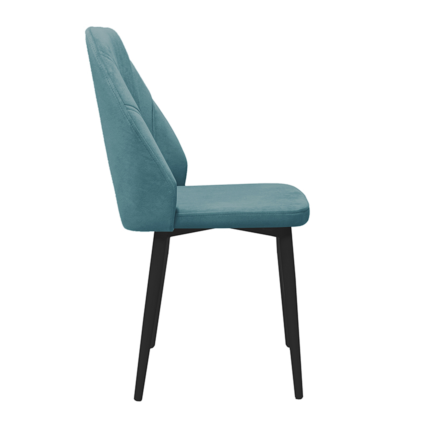 Стул Капри 456x530xh900 конус Т2 Исп.2 Велюр DREAM Mint бирюзовый+каркас Черный муар *1