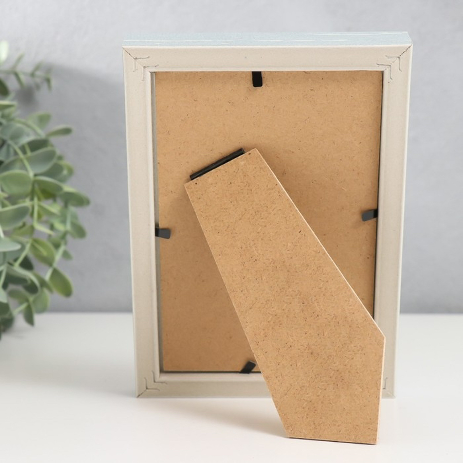 Фоторамка пластик 10х15 см "Скандинавия" серо-голубая 17,2х12,2 см   7858358