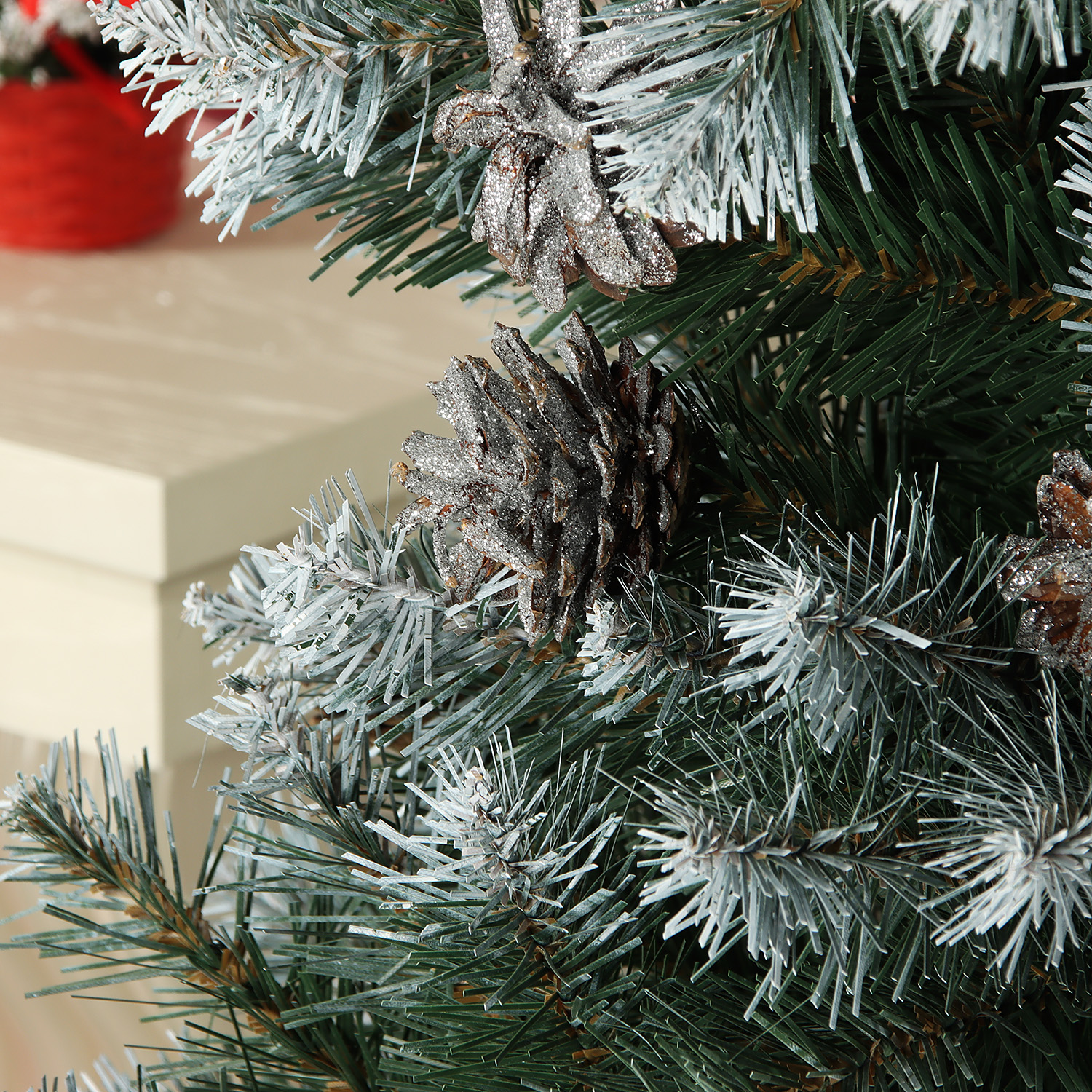 Елка искусственная Елки от Мишки «Элитная», 180 см, ПВХ, зеленый с инеем