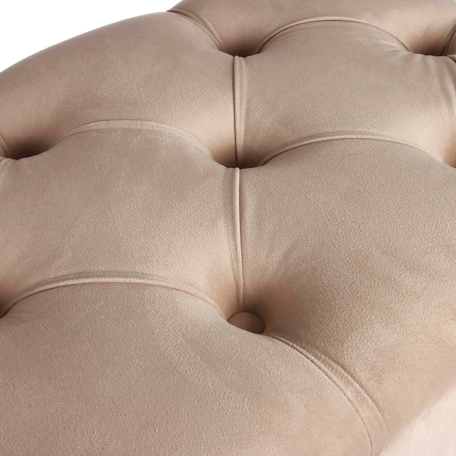 Банкетка прямоугольная 750х400х480мм с каретной стяжкой велюр КОНФЕТТИ ПЛЮМ*1