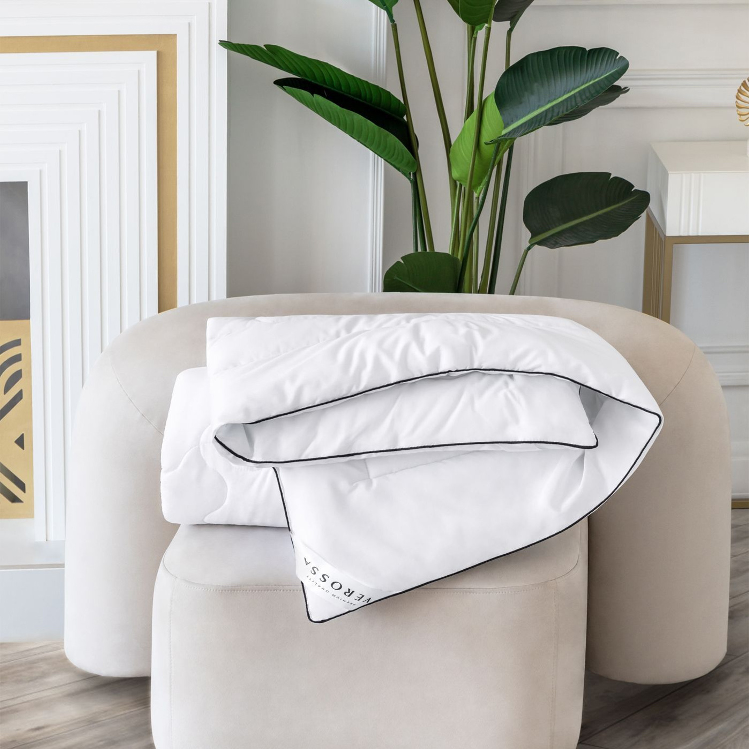 Одеяло Шелк 140*205см облегченное , чехол хлопок, сумка Verossa *1/20