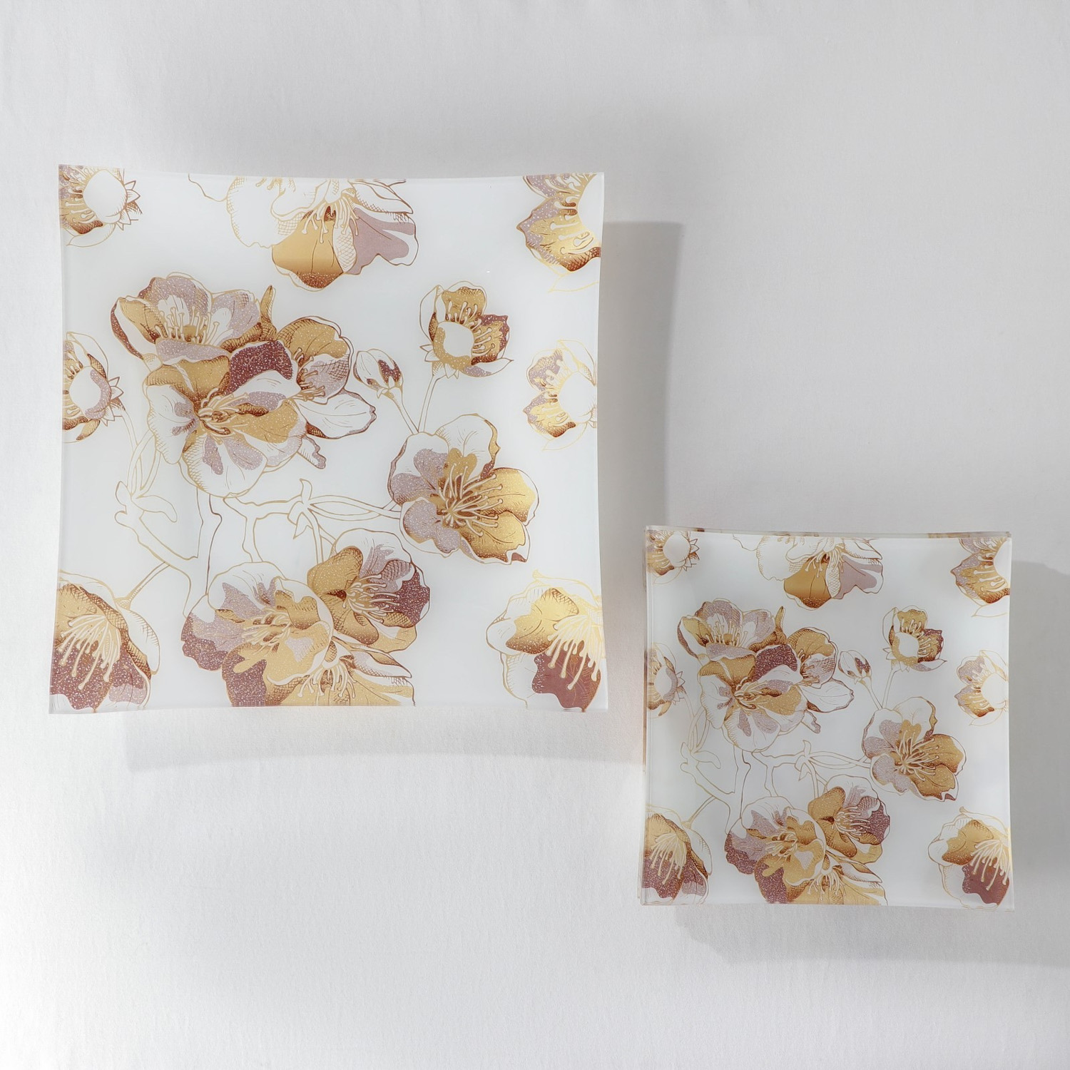 Набор столовый 7 предметов "Золотые цветы" (29,5 см - 1 шт, 19,5 см - 6 шт) 7334464