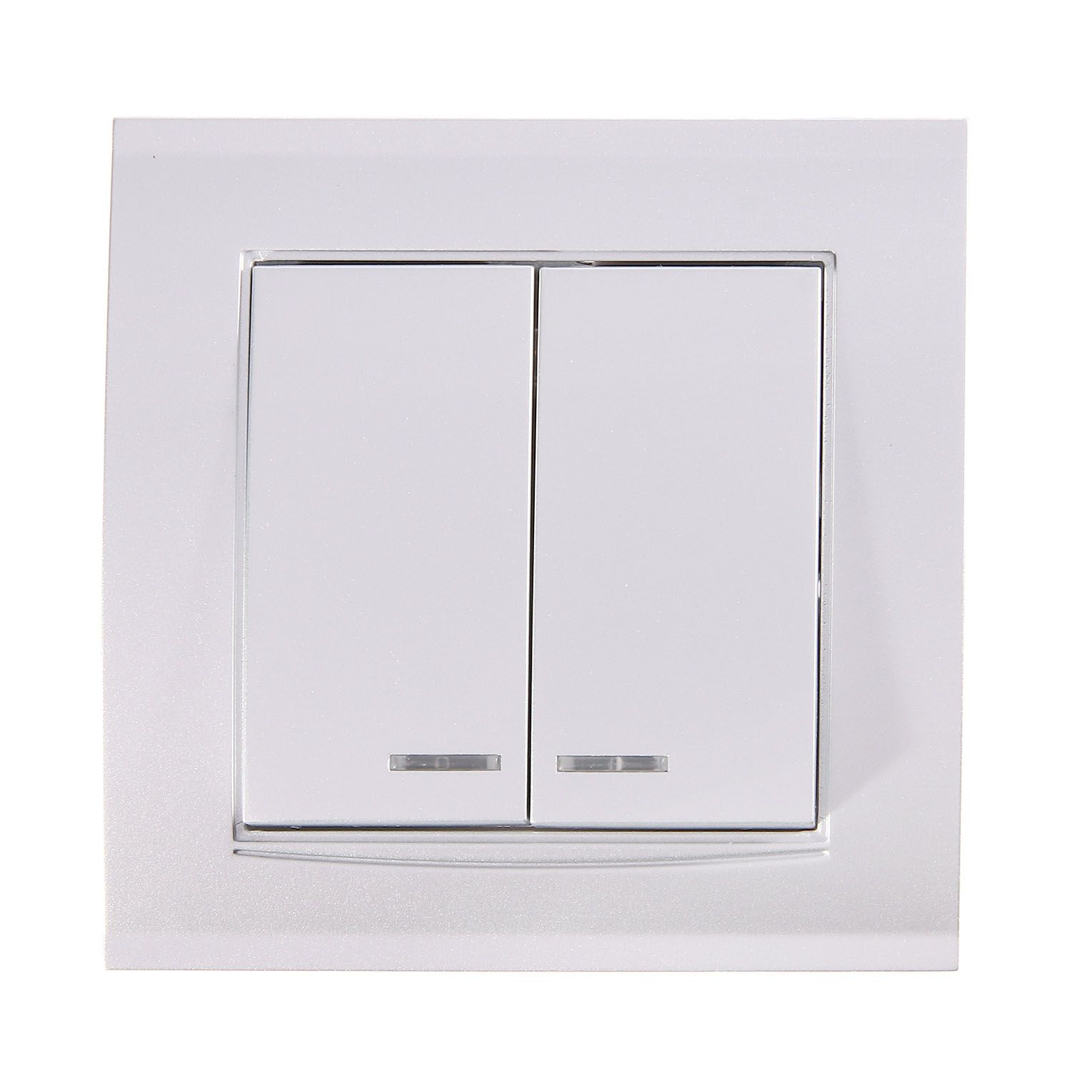 Выключатель Бриллиант СП 2кл. серебро с подстветкой 10А IP20 UNIVersal 7949667 Выключатель Бриллиант СП 2кл. серебро с подстветкой 10А IP20 UNIVersal 7949667