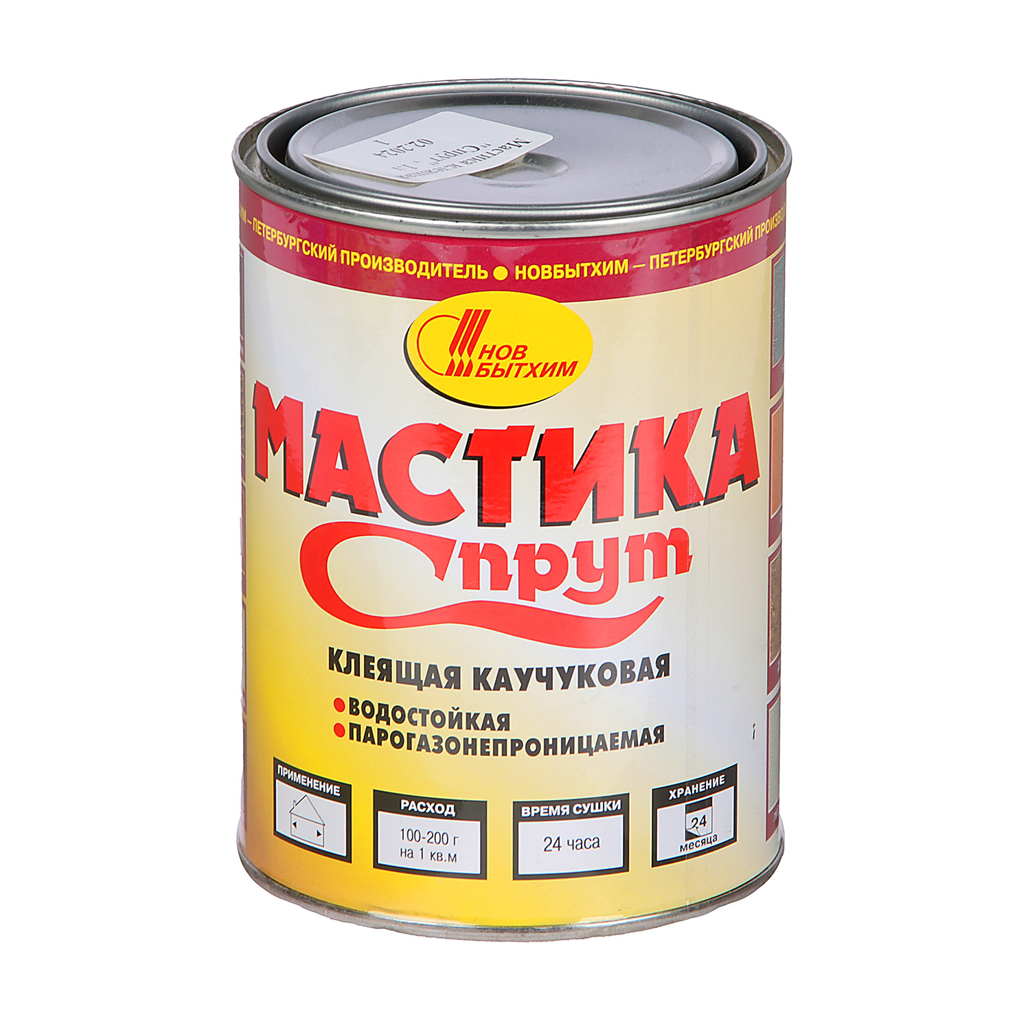 Мастика каучуковая клеящая 1 л Новбытхим "Спрут" Мастика каучуковая клеящая 1 л Новбытхим "Спрут"
