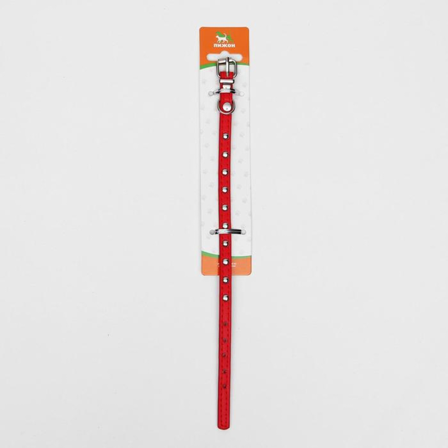 Ошейник клепаный из искусственной кожи, 30,5 х 1 см, микс цветов 1279928