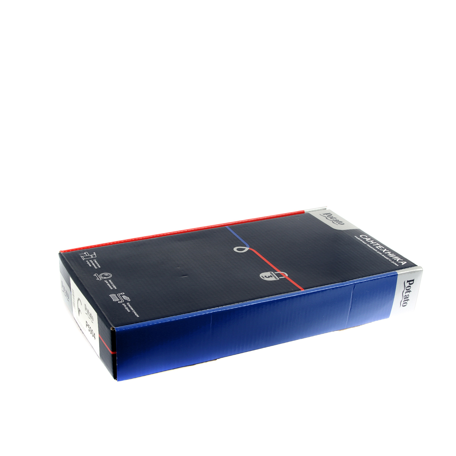 Смеситель для кухни Potato P5904, высокий излив, рычажный