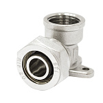 Уголок с креплением 20х3/4"(Ø20) цанга/мама (водорозетка) STI (864) *1/80