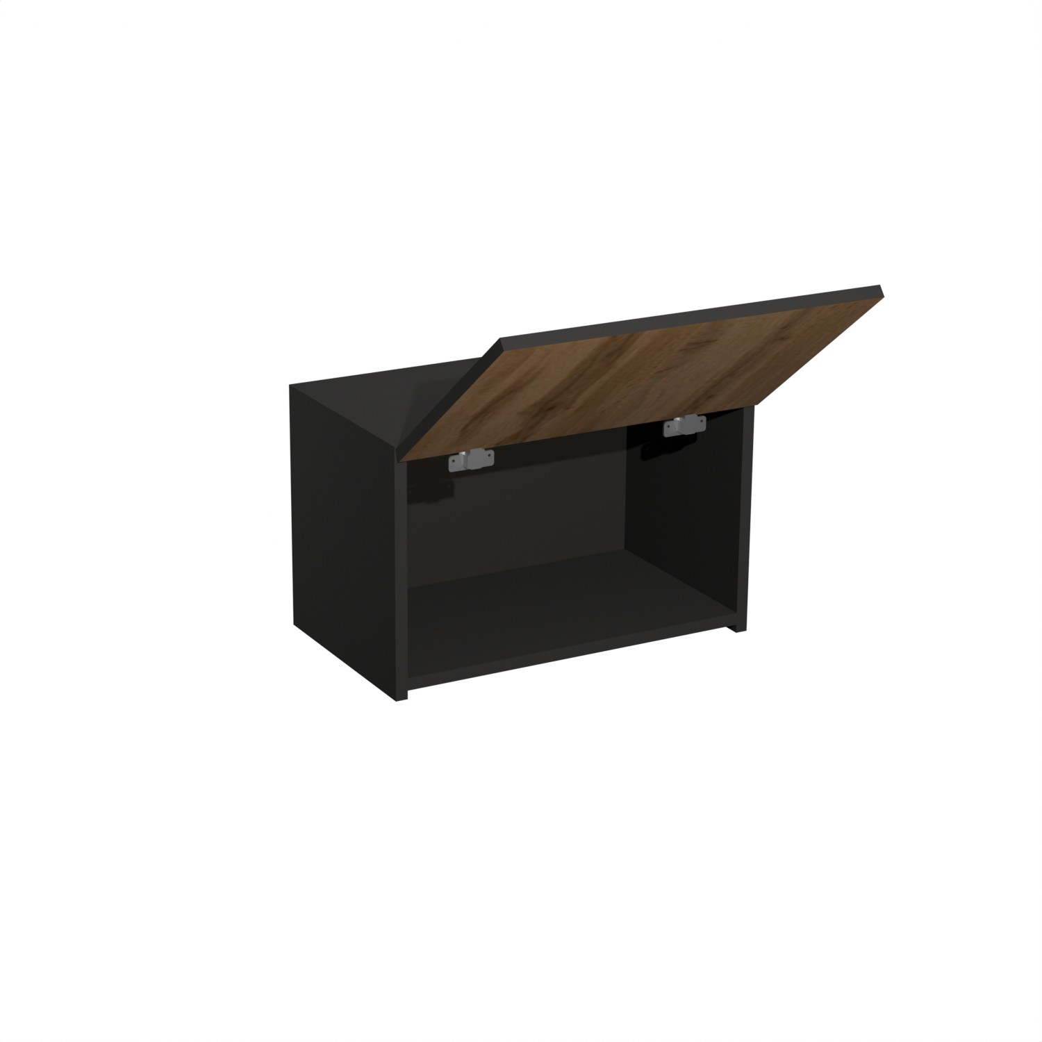 Шкаф навесной 500х338х290 мм BROZEX-WOOD Next, для вытяжки, графит / дуб вотан