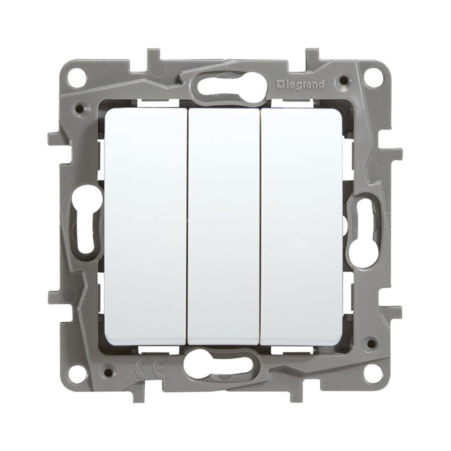 Механизм выключателя "Etika" 3-м. белый Leg 672213  *1/10