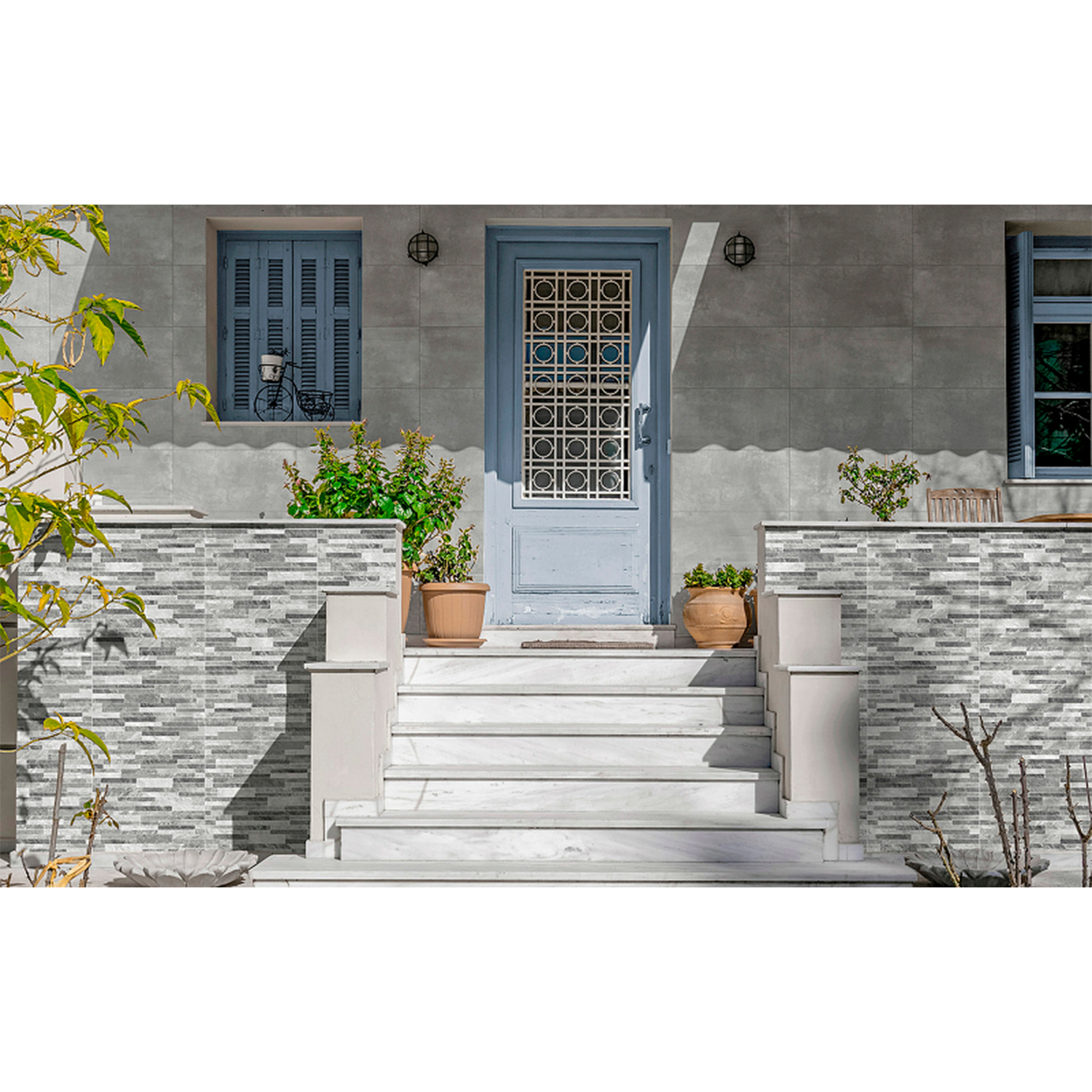 Керамогранит 1.62 м² Global Tile Trick GT191VG, 600x300x9 мм, серый