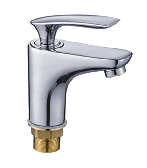 Смеситель для умывальника Potato P10234, короткий излив, рычажный