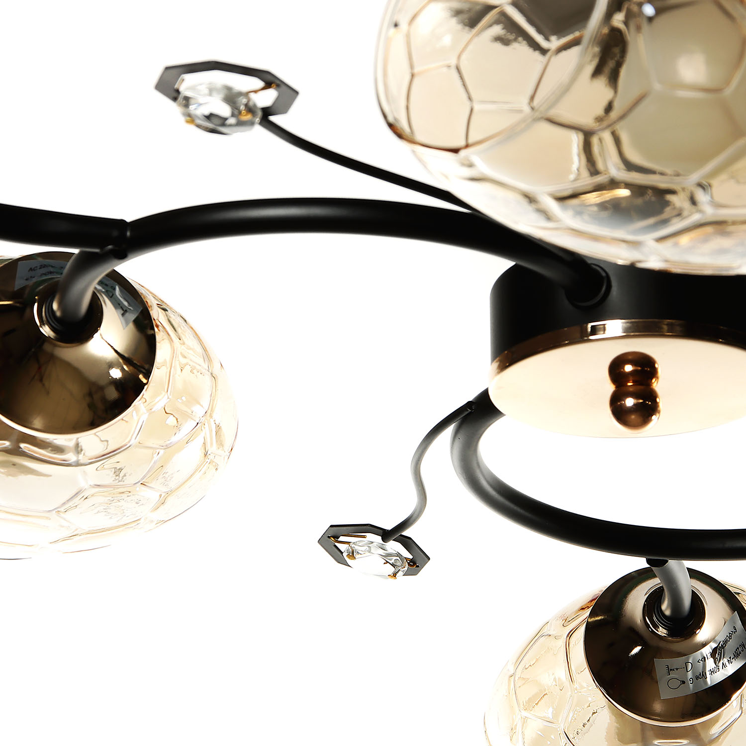 Люстра 01364-0.3-06 BK+FGD Е14 S=36м2 *1