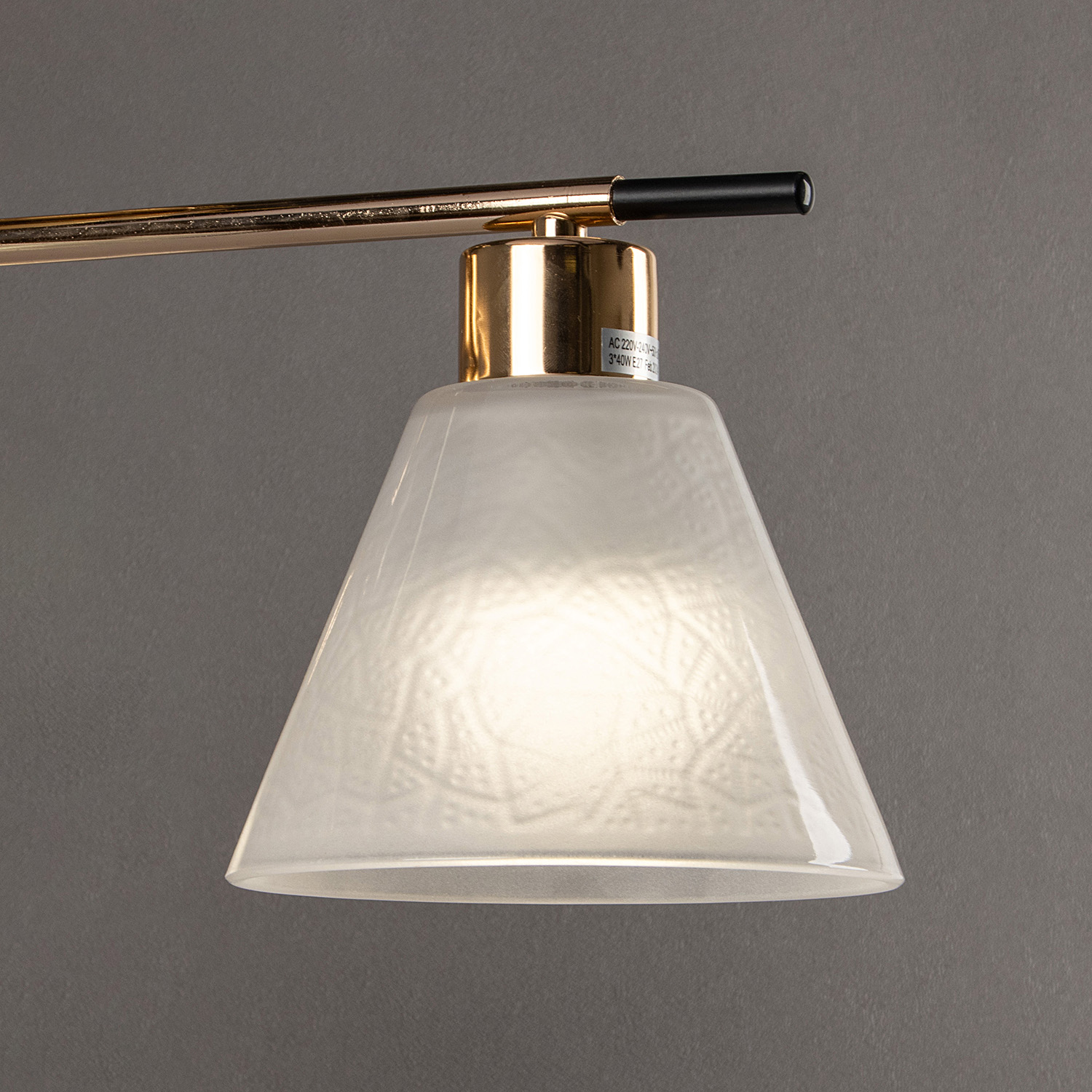 Люстра 09112-3.3-03 FG+BK 40Вт S=18м2  *2