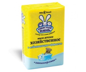 Мыло хоз. 180г. УШАСТЫЙ НЯНЬ с отбеливающим эффектом (Нев. Косм.) (11139)