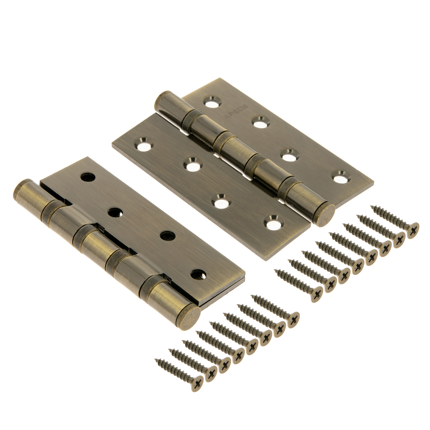 Петля универсальная 100*70*3мм БРОНЗА АВ (комплект 2шт.) АПЕКС *1/5/50