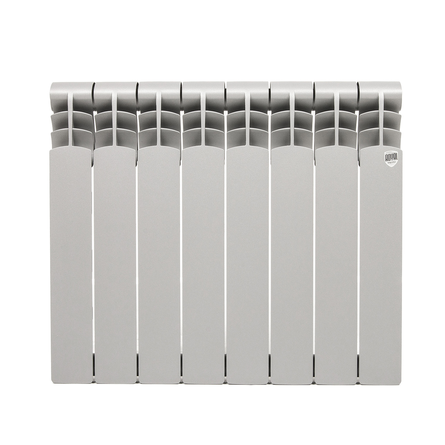 Радиатор биметаллический 8 секций Royal Thermo Revolution, 500 мм, серый