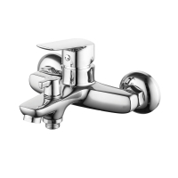 Смеситель для ванны IDDIS Vibe, короткий излив, однорычажный