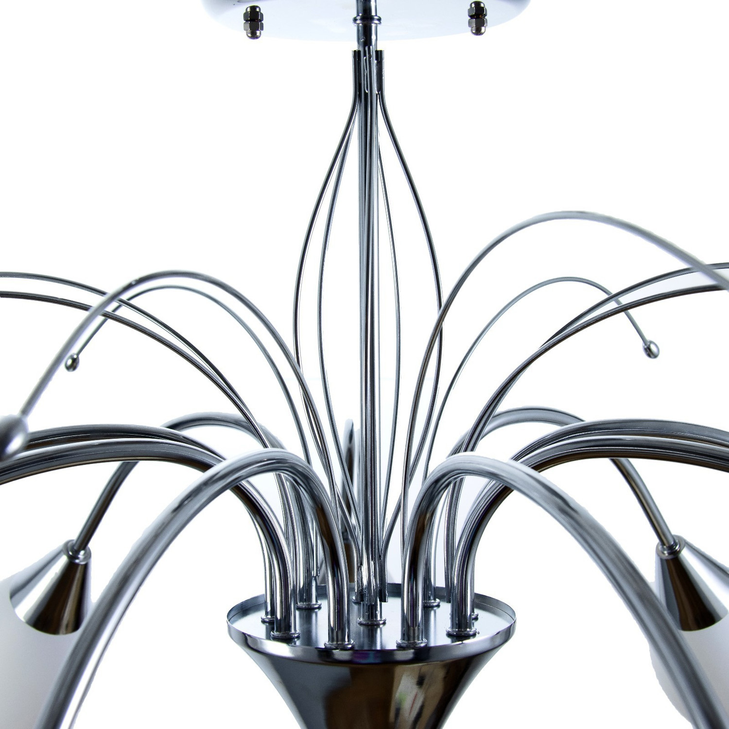 Люстра "Федерика" 9хЕ14 40Вт хром 85х85х40 см BayerLux 9408367 S=18м2 *1