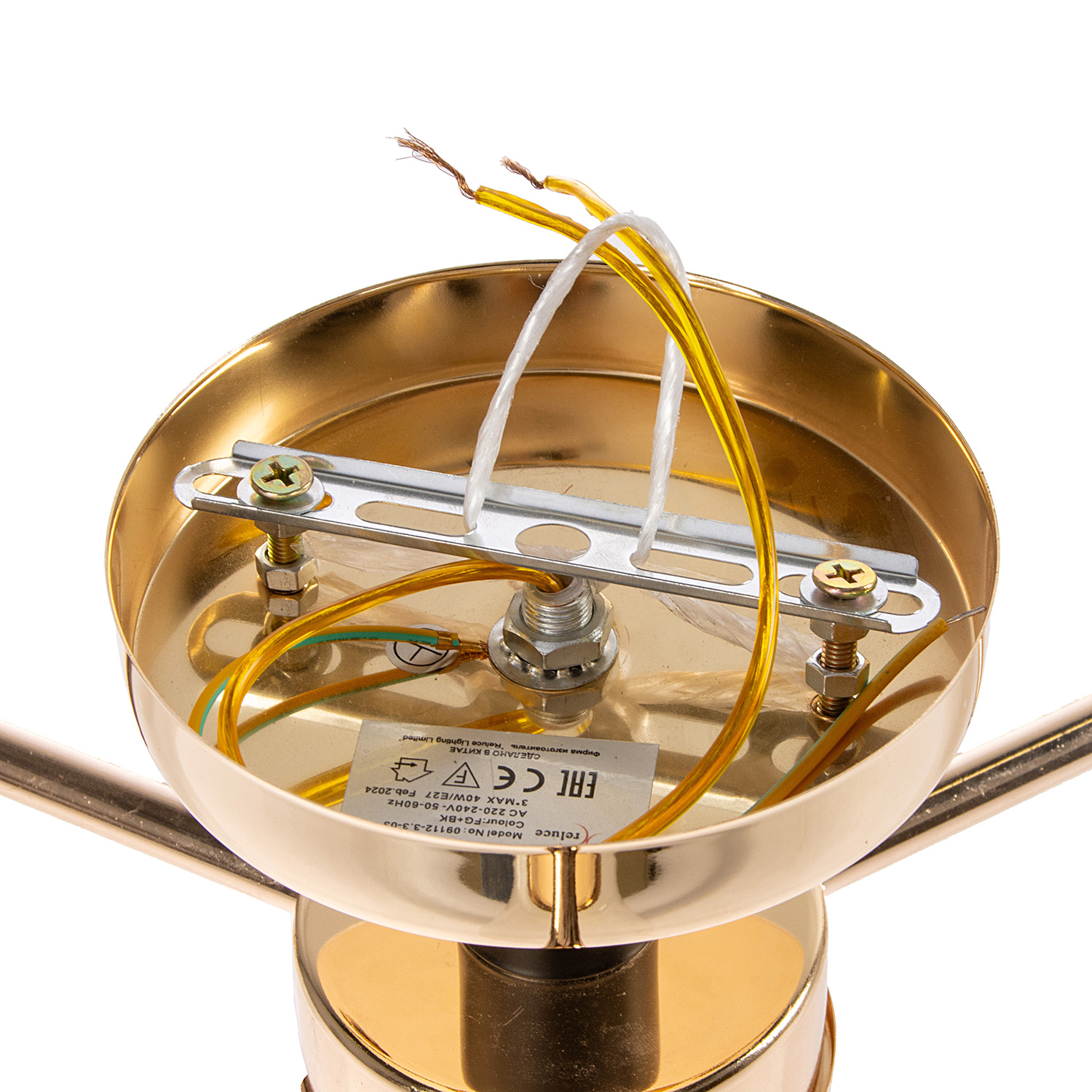 Люстра 09112-3.3-03 FG+BK 40Вт S=18м2  *2