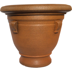 Кашпо пластм.  "Campana" эффект "камня" 50л d верха 480мм h470мм Терракот 701-6Е (Tek.A.Tek)*1