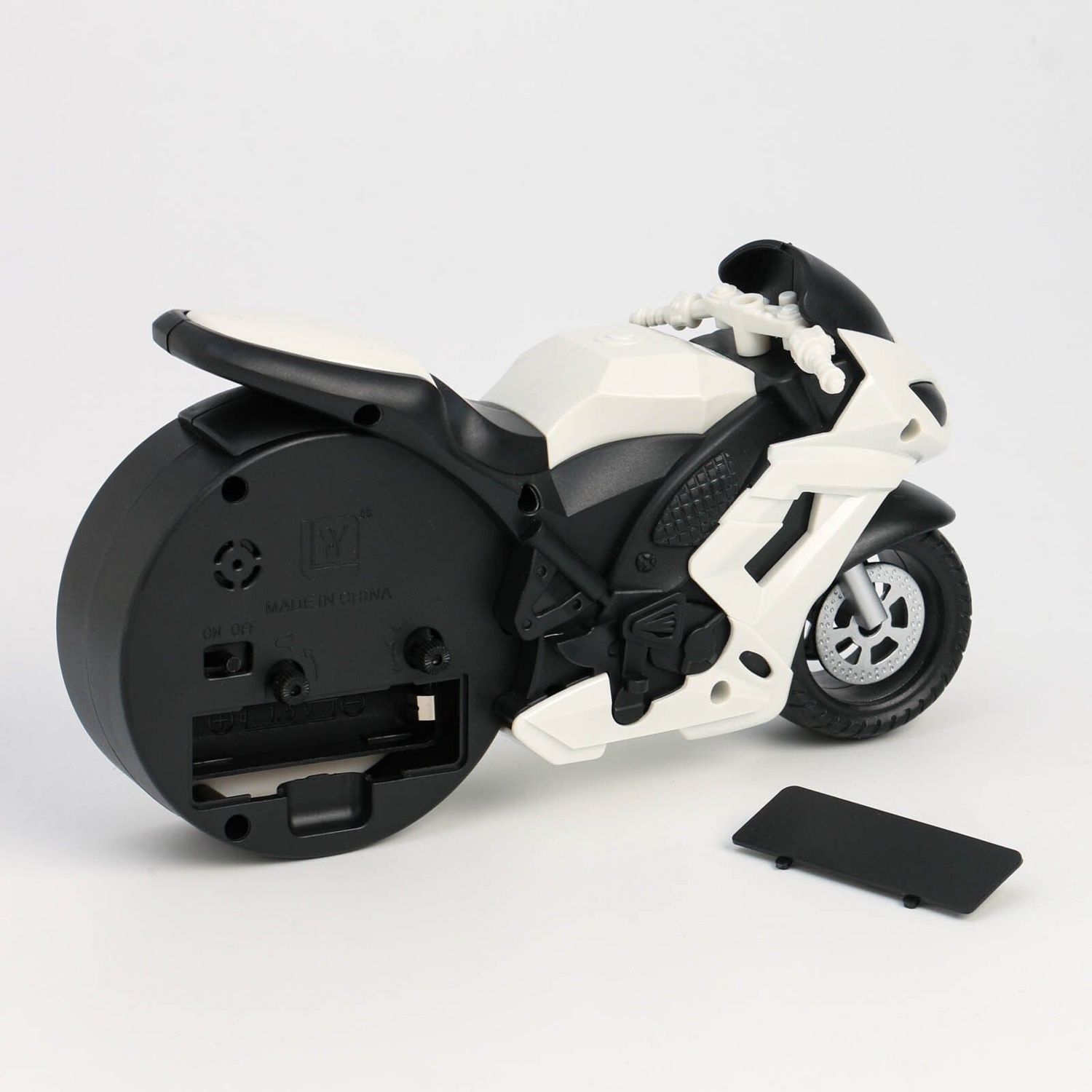 Будильник детский "Мотоцикл", дискретный ход, 19 х 10 х 5 см  7352023