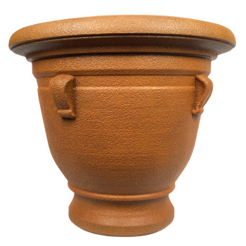 Кашпо пластм.  "Campana" эффект "камня" 50л d верха 480мм h470мм Терракот 701-6Е (Tek.A.Tek)*1