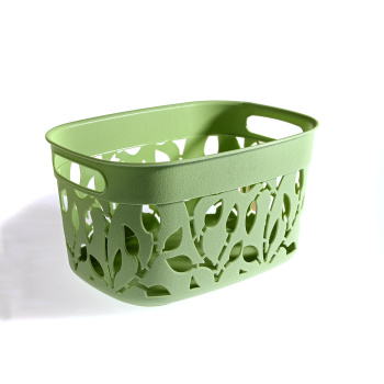 Коробка д/хранения пластм. с кр. "Флора" 280x205x155мм (5,5л) Мята М2362 ("М-Пластика") *1/15