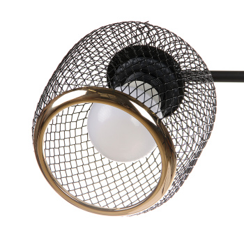 Люстра N6408/3 BK+FGD 3*40W E27 220V (d-540; h-230) VERNER LIGHTING *1