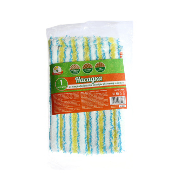 Насадка сменная д/мытья пола д/швабры"Флеттер" микрофибра "люкс" KD-13F03R "Умничка" *1/50