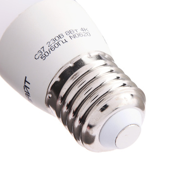 Лампа светодиодная ОНЛАЙТ, Е27, свеча C37, 8 Вт, 600 Лм, 4000 К, нейтральный белый