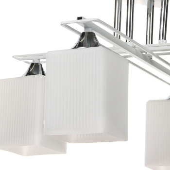 Люстра N6401/4 WT+CR 4*40W E27 220V (d-480; h-275) VERNER LIGHTING *1