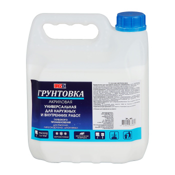 Грунтовка-концентрат 1:1 глубокого проникновения BROZEX, 3 кг