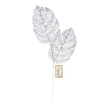 Ветка декоративная "Южная зима" 62 см, Серебро