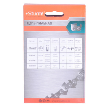 Цепь пильная шина40см 64звеньев шаг0,325" паз1,3мм (SC32513CRT-64) STURM *1/10/100