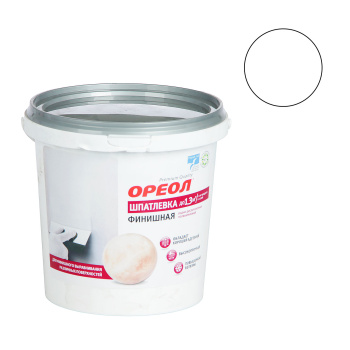 Шпатлевка акриловая для внутренних работ 1.5 кг Ореол, финишная