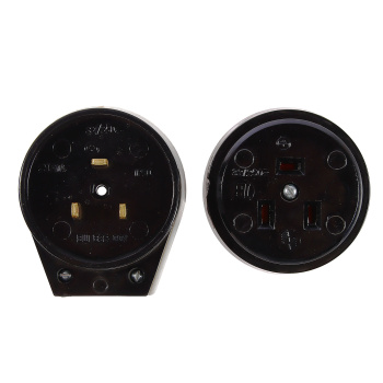 Розетка и вилка 3х- контактные д/электроплит (Черн.) РШ/ВШ 32А О/У TDM SQ1812-0002 *6/72