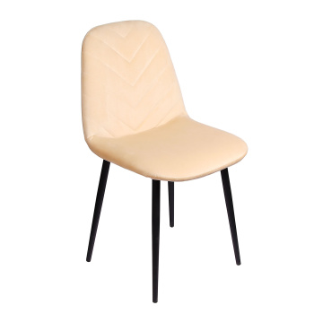 Стул FORPOST Малибу, 44х84х38 см, велюр, конфетти ивори, бежевый