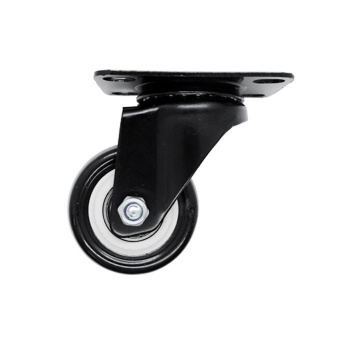 Опора колесная 40мм с пятой, поворот.подшипн., KL-332 черная *1/100