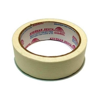 Лента клейкая малярная 30мм х 25м АЛЬЯНС *10/60