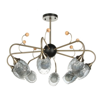 Люстра Verner Lighting K2097/8, 40 Вт, E27, 8 ламп, античная бронза/черный