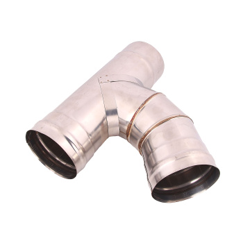 Тройник 135* d.115, нерж, 0,5мм *1/8