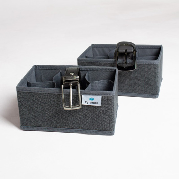 Короб для хранения нетканый материал "Графит" 1шт:280х140х100мм + 2шт:140x140x100мм Д70702.027*1/40