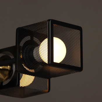 Люстра N6400/4 BK+COP 4*40W E27 220V (l-555; w-345; h-195) VERNER LIGHTING *1