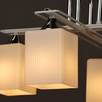 Люстра N6401/4 WT+CR 4*40W E27 220V (d-480; h-275) VERNER LIGHTING *1